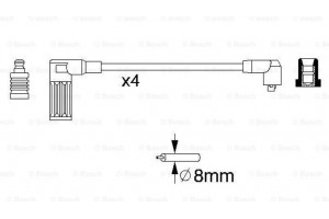 Bosch Σετ Καλωδίων Υψηλής Τάσης - 0 986 356 717