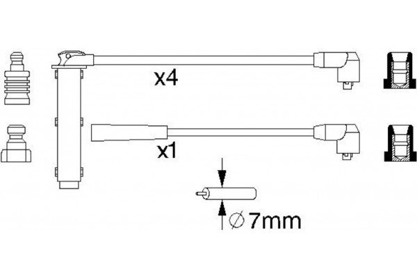 Bosch Σετ Καλωδίων Υψηλής Τάσης - 0 986 356 731