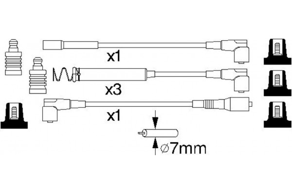 Bosch Σετ Καλωδίων Υψηλής Τάσης - 0 986 356 747