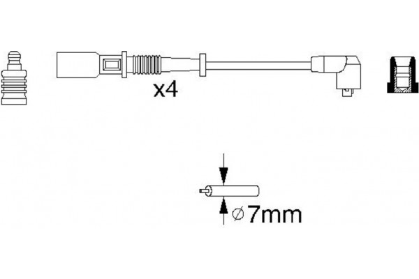 Bosch Σετ Καλωδίων Υψηλής Τάσης - 0 986 356 754