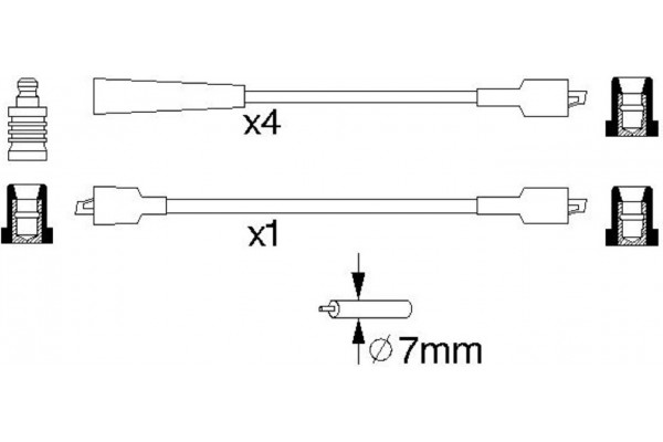 Bosch Σετ Καλωδίων Υψηλής Τάσης - 0 986 356 762