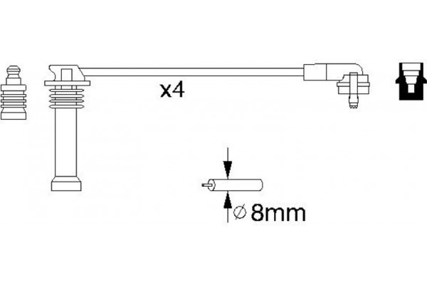 Bosch Σετ Καλωδίων Υψηλής Τάσης - 0 986 356 805