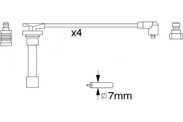Bosch Σετ Καλωδίων Υψηλής Τάσης - 0 986 356 821