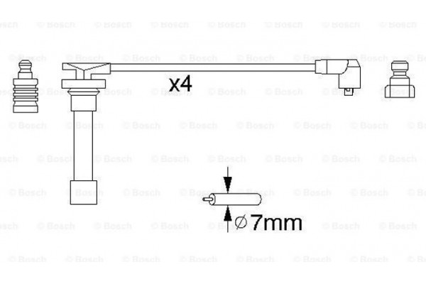 Bosch Σετ Καλωδίων Υψηλής Τάσης - 0 986 356 821