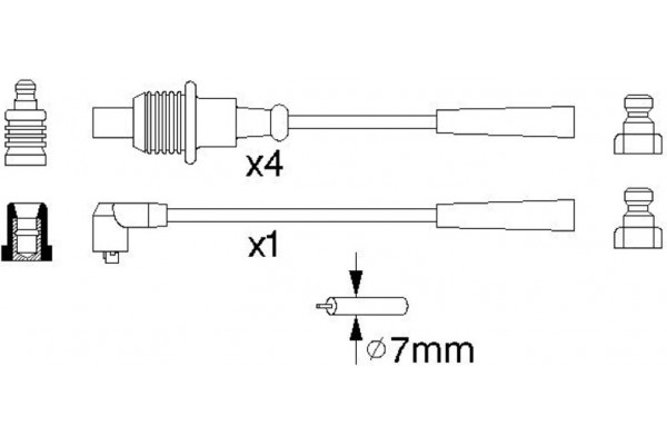 Bosch Σετ Καλωδίων Υψηλής Τάσης - 0 986 356 863