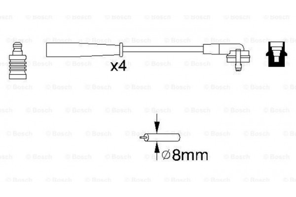 Bosch Σετ Καλωδίων Υψηλής Τάσης - 0 986 356 887