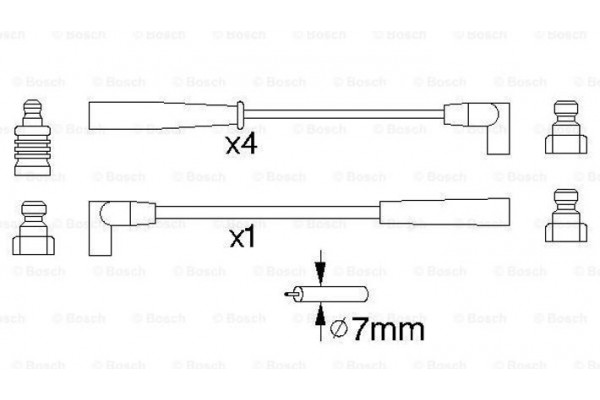 Bosch Σετ Καλωδίων Υψηλής Τάσης - 0 986 356 888