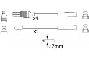 Bosch Σετ Καλωδίων Υψηλής Τάσης - 0 986 356 889