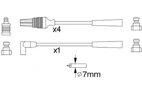 Bosch Σετ Καλωδίων Υψηλής Τάσης - 0 986 356 889