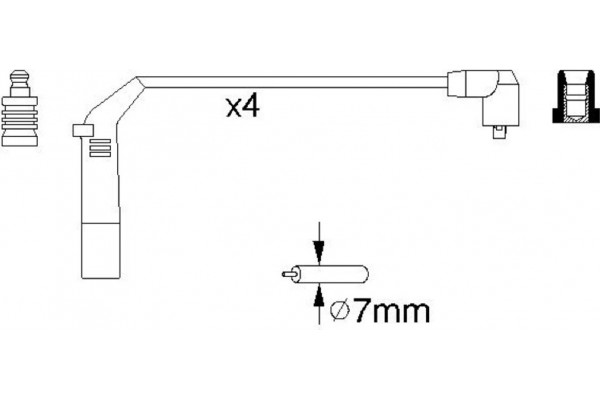 Bosch Σετ Καλωδίων Υψηλής Τάσης - 0 986 356 898