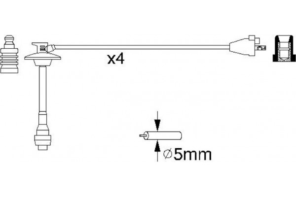 Bosch Σετ Καλωδίων Υψηλής Τάσης - 0 986 356 923