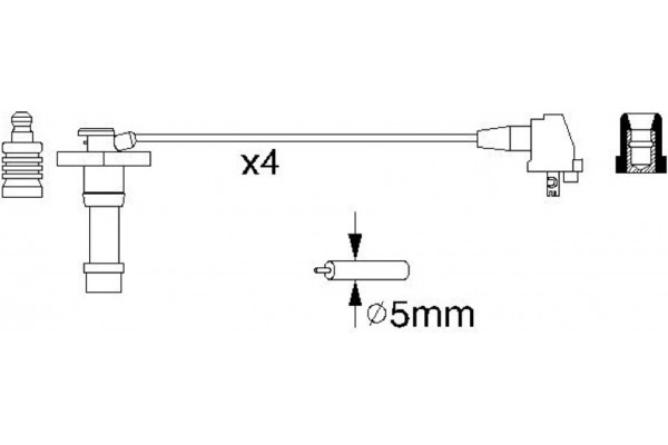 Bosch Σετ Καλωδίων Υψηλής Τάσης - 0 986 356 928