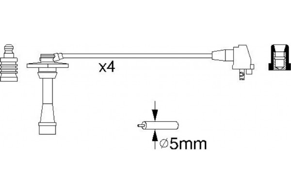 Bosch Σετ Καλωδίων Υψηλής Τάσης - 0 986 356 957