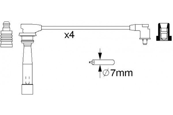 Bosch Σετ Καλωδίων Υψηλής Τάσης - 0 986 356 970