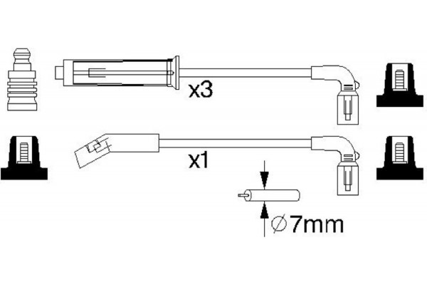 Bosch Σετ Καλωδίων Υψηλής Τάσης - 0 986 356 980