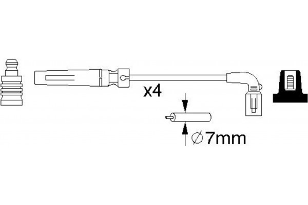 Bosch Σετ Καλωδίων Υψηλής Τάσης - 0 986 356 987