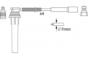 Bosch Σετ Καλωδίων Υψηλής Τάσης - 0 986 357 052