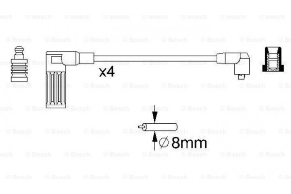 Bosch Σετ Καλωδίων Υψηλής Τάσης - 0 986 357 096