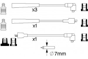 Bosch Σετ Καλωδίων Υψηλής Τάσης - 0 986 357 122
