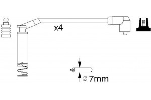 Bosch Σετ Καλωδίων Υψηλής Τάσης - 0 986 357 124