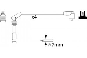 Bosch Σετ Καλωδίων Υψηλής Τάσης - 0 986 357 126