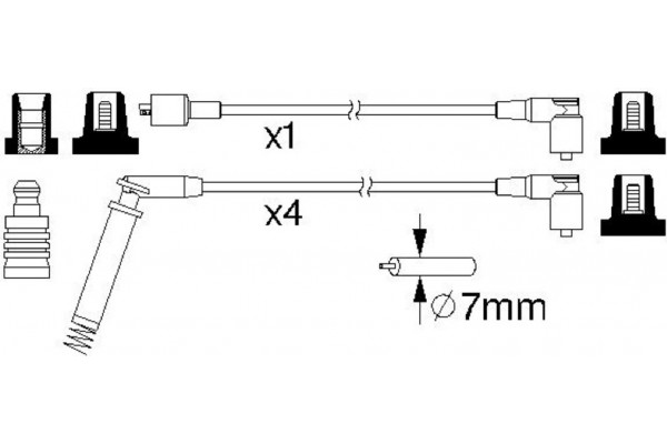 Bosch Σετ Καλωδίων Υψηλής Τάσης - 0 986 357 148