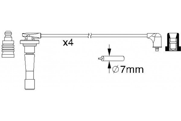 Bosch Σετ Καλωδίων Υψηλής Τάσης - 0 986 357 150