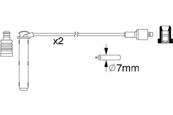 Bosch Σετ Καλωδίων Υψηλής Τάσης - 0 986 357 154