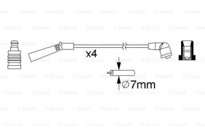 Bosch Σετ Καλωδίων Υψηλής Τάσης - 0 986 357 157