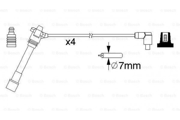 Bosch Σετ Καλωδίων Υψηλής Τάσης - 0 986 357 181