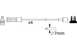 Bosch Σετ Καλωδίων Υψηλής Τάσης - 0 986 357 184
