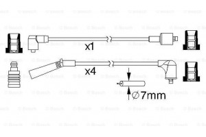 Bosch Σετ Καλωδίων Υψηλής Τάσης - 0 986 357 185
