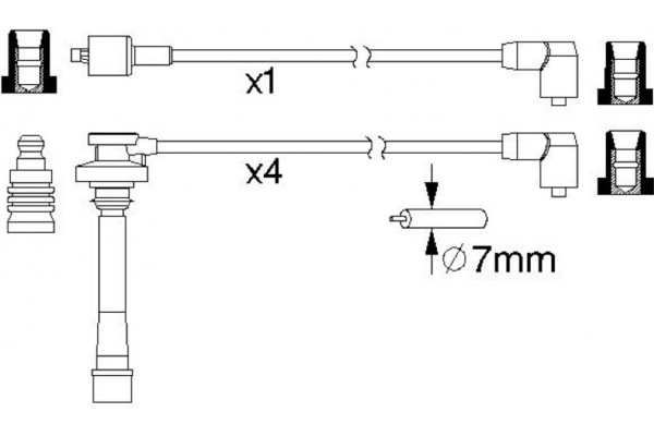 Bosch Σετ Καλωδίων Υψηλής Τάσης - 0 986 357 197