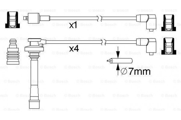 Bosch Σετ Καλωδίων Υψηλής Τάσης - 0 986 357 197