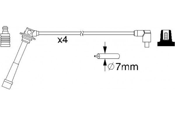 Bosch Σετ Καλωδίων Υψηλής Τάσης - 0 986 357 198