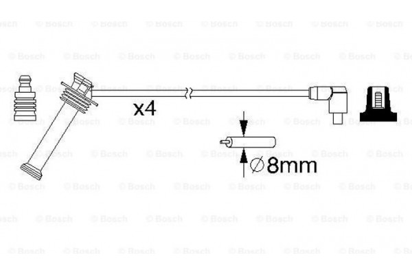 Bosch Σετ Καλωδίων Υψηλής Τάσης - 0 986 357 208