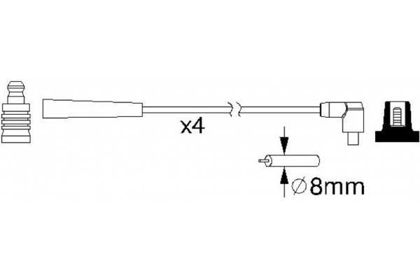 Bosch Σετ Καλωδίων Υψηλής Τάσης - 0 986 357 221