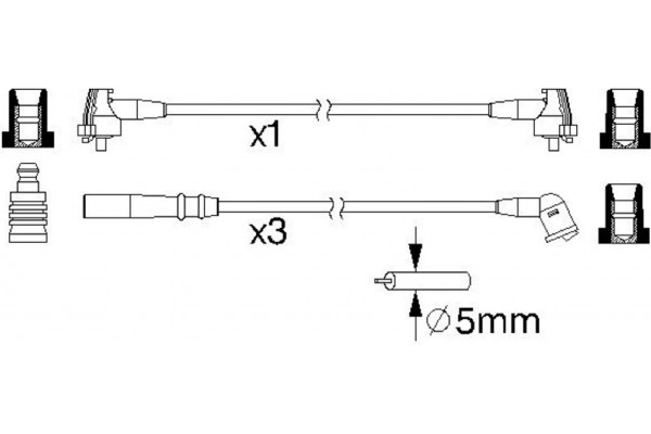 Bosch Σετ Καλωδίων Υψηλής Τάσης - 0 986 357 222