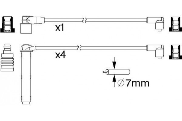 Bosch Σετ Καλωδίων Υψηλής Τάσης - 0 986 357 223