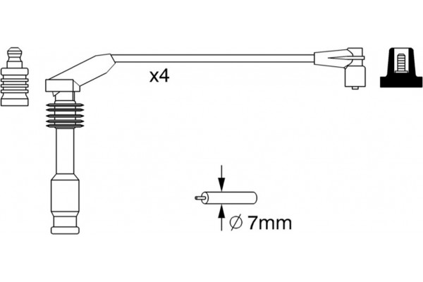 Bosch Σετ Καλωδίων Υψηλής Τάσης - 0 986 357 226