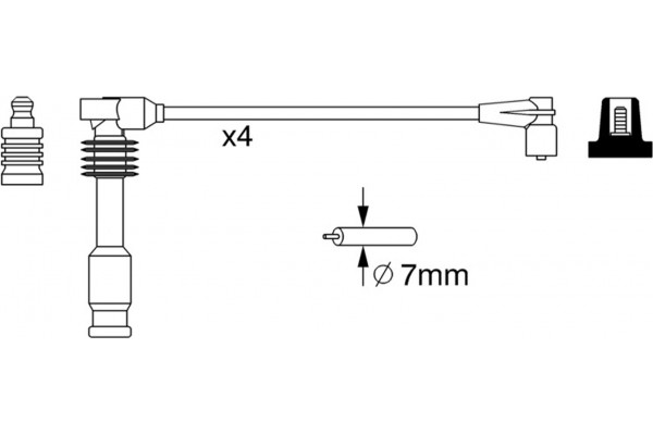 Bosch Σετ Καλωδίων Υψηλής Τάσης - 0 986 357 237 Bosch Σετ Καλωδίων Υψηλής Τάσης - 0 986 357 237
