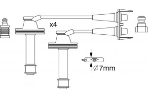 Bosch Σετ Καλωδίων Υψηλής Τάσης - 0 986 357 238