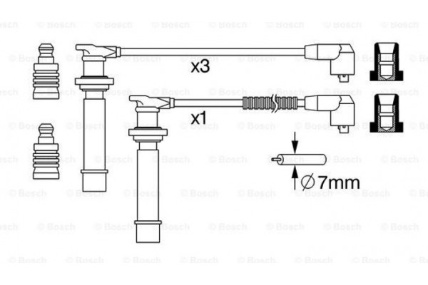 Bosch Σετ Καλωδίων Υψηλής Τάσης - 0 986 357 239