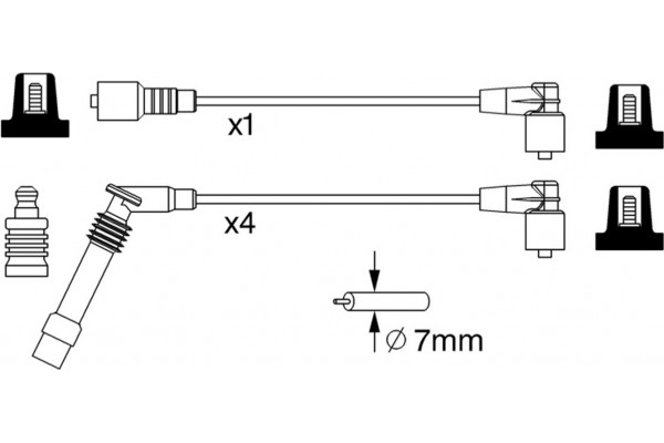 Bosch Σετ Καλωδίων Υψηλής Τάσης - 0 986 357 247