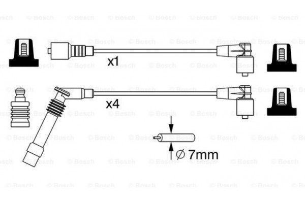 Bosch Σετ Καλωδίων Υψηλής Τάσης - 0 986 357 247