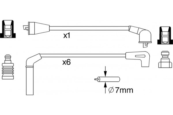 Bosch Σετ Καλωδίων Υψηλής Τάσης - 0 986 357 248