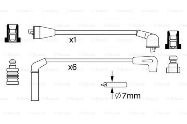 Bosch Σετ Καλωδίων Υψηλής Τάσης - 0 986 357 248