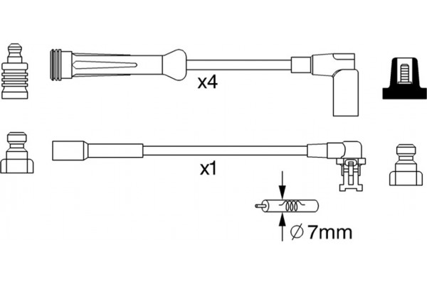 Bosch Σετ Καλωδίων Υψηλής Τάσης - 0 986 357 250
