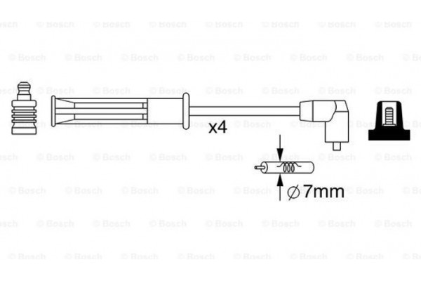 Bosch Σετ Καλωδίων Υψηλής Τάσης - 0 986 357 253