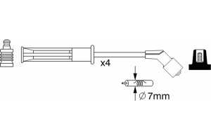 Bosch Σετ Καλωδίων Υψηλής Τάσης - 0 986 357 255